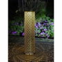 Garden Id Lampe solaire Colonne Or et Noir 20x80cm