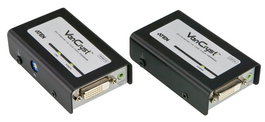 ATEN VE600A Extension DVI/Audio, Transmission vidéo et son jusqu'à 60 m via câble Cat 5e, Résolution 1920x1200 à 40 m