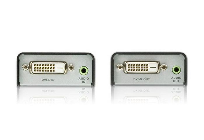 ATEN VE600A Extension DVI/Audio, Transmission vidéo et son jusqu'à 60 m via câble Cat 5e, Résolution 1920x1200 à 40 m