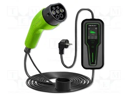QOLTEC Chargeur EMobility 3,5kW 230V avec écran LCD et câble de 5m