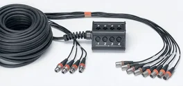 CORDIAL Caja De Escenario XLR 8 Entrées 4 Sorties avec Câble 15 m