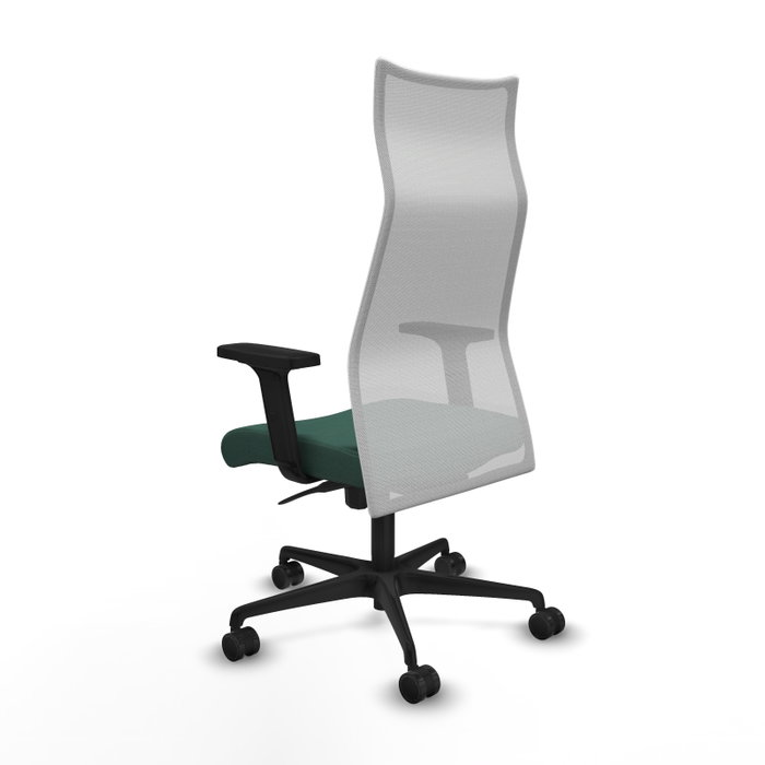 Piqueras y Crespo Chaise de Bureau Albacete, Vert bouteille et Blanc