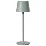 Lumisky Lampe de Table LED Sans Fil KELLY OLIVE - Aluminium Vert - Blanc Chaud Dimmable - Rechargeable - 7h Autonomie - H38 cm