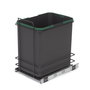 Emuca Recycle Poubelle de recyclage 1x35 litres, Gris anthracite