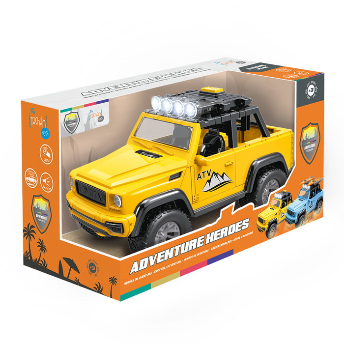 Tachan - Camion SUV 4x4 Échelle 1:16 avec Lumières et Sons - Jouet Véhicule Héros de la Ville - Recommandé à partir de 3 ans