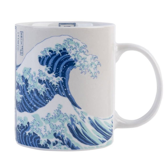 ERIK Tasse décorative La Grande Vague de Kanagawa d'Hokusai en céramique - 350 ml - Lavable au lave-vaisselle et micro-ondes ERIK Tasse décorative La Grande Vague de Kanagawa d'Hokusai en céramique - 350 ml - Lavable au lave-vaisselle et micro-ondes