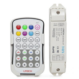 Contrôleur RVB M7 Pro avec télécommande 12-24VDC 108-216W