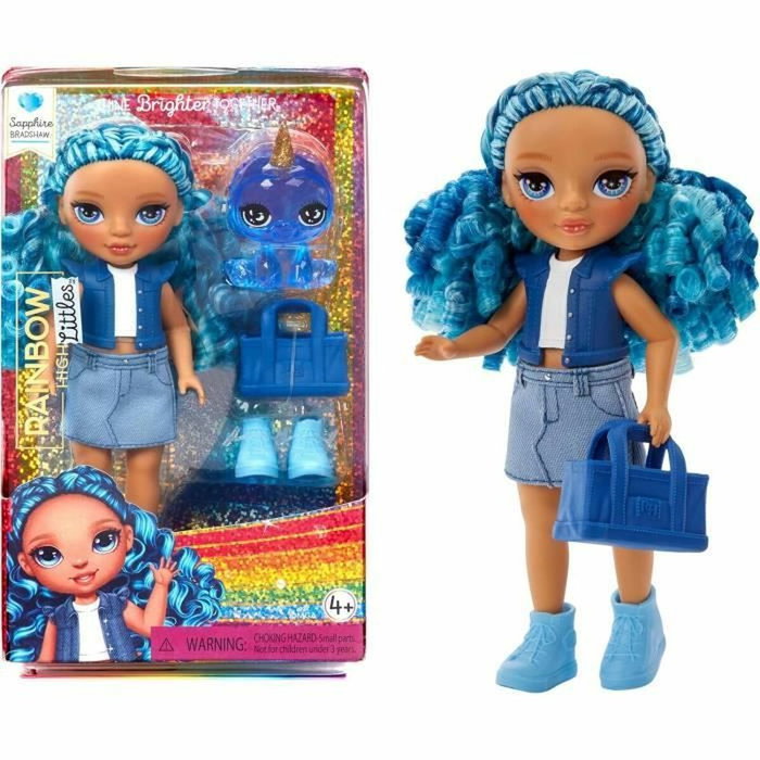 Rainbow High Littles Poupée 15cm et animal de compagnie - Bleu