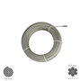 WOLFPACK LINEA PROFESIONAL Câble d'acier galvanisé 6 mm, 100 m