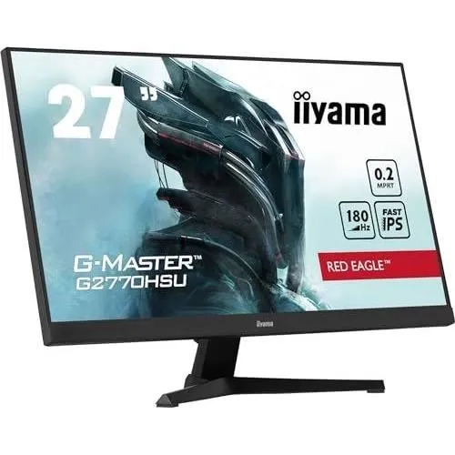 Iiyama G2770HSU-B6 - Moniteur PC Gamer incurvé 27 pouces Full HD (1920x1080), 100 Hz, dalle IPS, temps de réponse 0,8 ms, technologie LED, G-MASTER Red Eagle
