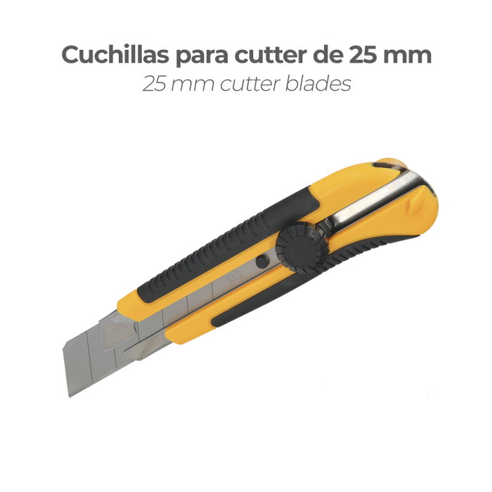 WOLFPACK LINEA PROFESIONAL Lames de cutter 25 mm (Étui de 10 pièces)