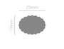 Innspiro Perforatrice de formes Eva Foam Punch ovale festonnée 25mm
