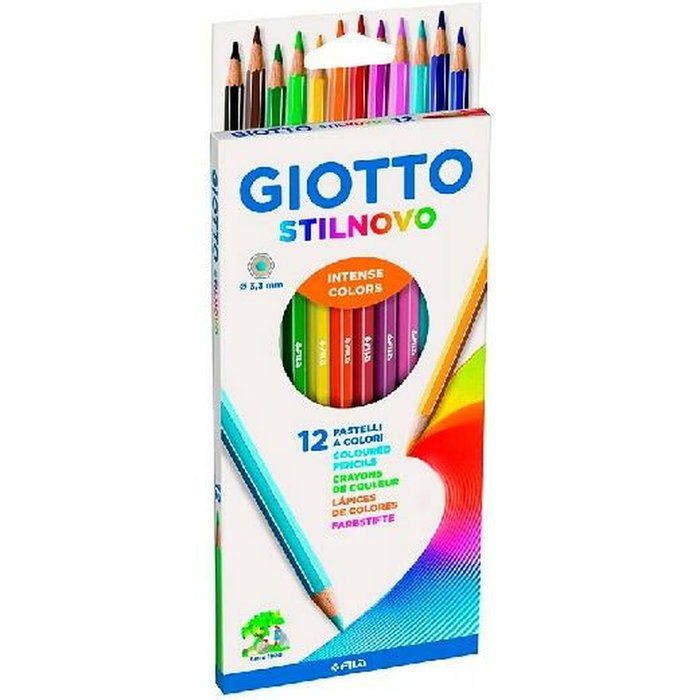 Crayons de couleur Giotto Stilnovo Multicouleur 12 Pièces Crayons de couleur Giotto Stilnovo Multicouleur 12 Pièces