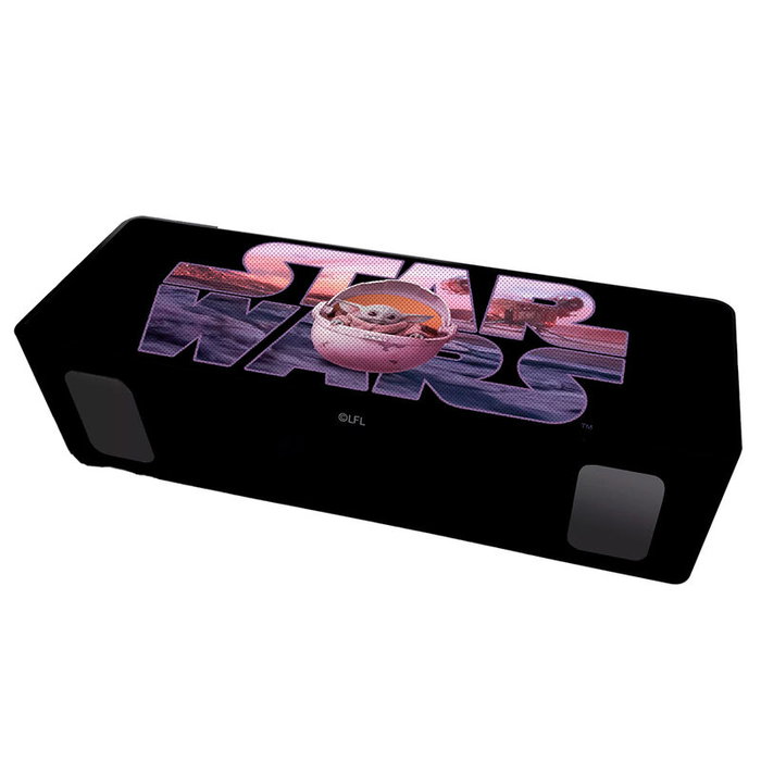ERT GROUP Enceinte portable sans fil Star Wars The Mandalorian Baby Yoda The Child - 10W RMS, batterie 2000 mAh, Bluetooth, USB, AUX, mains libres