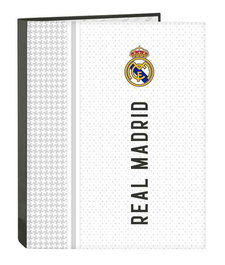 Safta Carpeta folio 4 ani.mixtas - Classeur format A4 Real Madrid 1ère équipe 24/25 - 26,5x33x4 cm - À partir de 3 ans