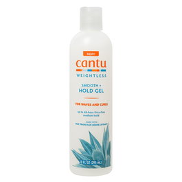 Cantu Weightless Smooth + Hold - Gel Coiffant Agave Anti-Frisottis, Tenue Moyenne - 295 ml