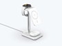 eSTUFF Chargeur sans fil magnétique 3-en-1 QI2 Compatible MagSafe pour iPhone 12-16, Apple Watch, AirPods avec câble USB-C - 15W Max