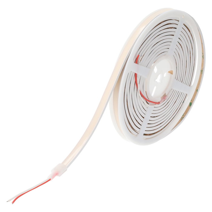 Ruban LED COB flexible 24V DC, 12W/m, 5 mètres, 6000K, IP65