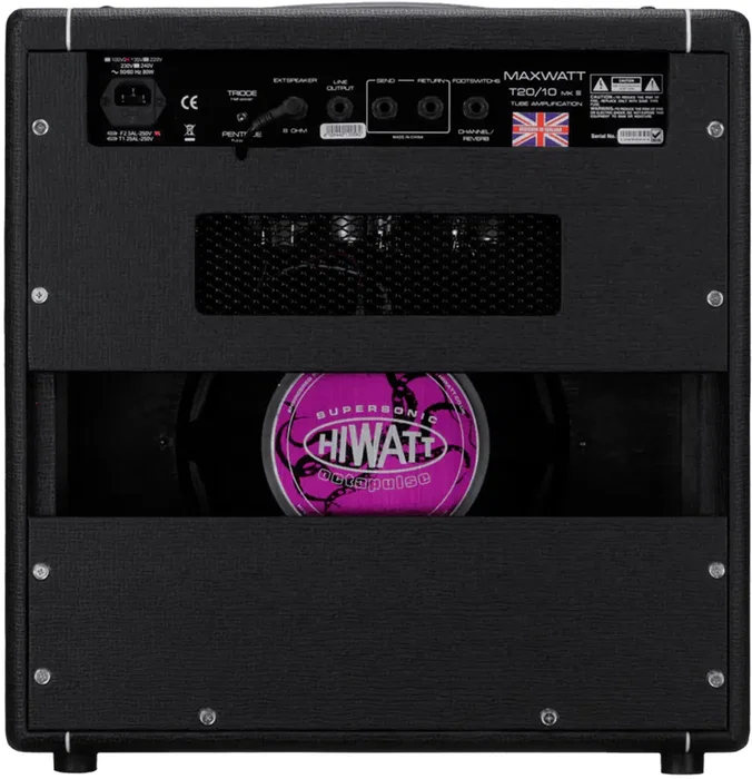 HIWATT T20/10 Ampli guitare combo à lampes 1x12", 10W/20W Noir