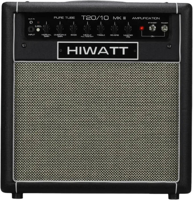 HIWATT T20/10 Ampli guitare combo à lampes 1x12", 10W/20W Noir