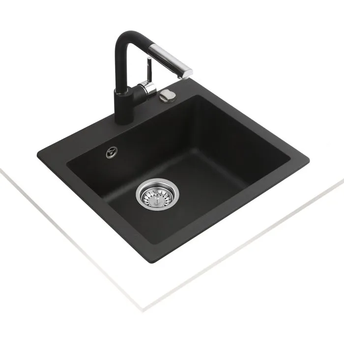 Teka Clivo Évier TEQUARTZ Noir Encastrable