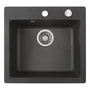 Teka Clivo Évier TEQUARTZ Noir Encastrable