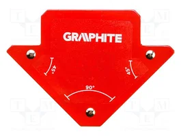 GRAPHITE Équerre de soudage magnétique en forme de flèche