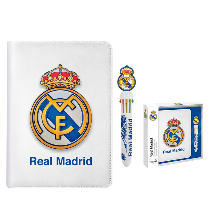 KIDS LICENSING - Cahier avec Stylo Real Madrid - Format 23 x 24,5 x 4 cm KIDS LICENSING - Cahier avec Stylo Real Madrid - Format 23 x 24,5 x 4 cm