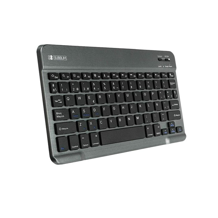 Clavier Bluetooth Subblim SUB-KBT-SM0002 Gris Espagnol Qwerty Clavier Bluetooth Subblim SUB-KBT-SM0002 Gris Espagnol Qwerty