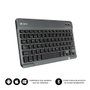 Subblim KBT-SM0002 Clavier sans fil Bluetooth 3.0 QWERTY Espagnol Ultra-fin 6mm Rechargeable pour Tablette Smartphone PC