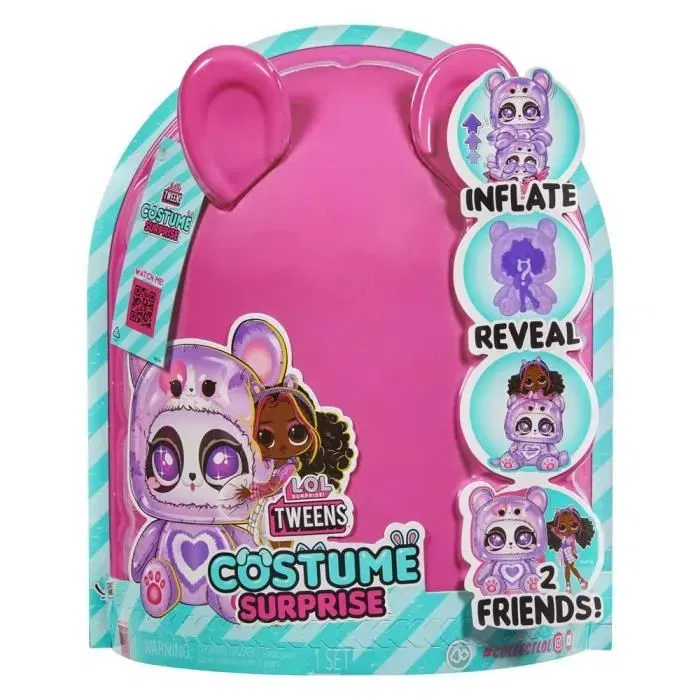 L.O.L. Surprise - Poupée Tweens - Houps Cutie - 17 cm + animal gonflable - 4 modèles à collectionner - Déballage surprise pour enfants dès 3 ans