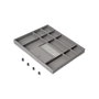 Emuca Tiroir organisateur pour placards et commodes Quartz, 540 (M70), Eco-pelle et bois, Titane