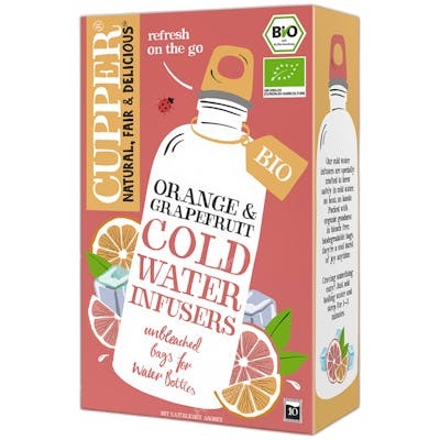 Cupper Infusion Froide Orange Pamplemousse Bio 10 Sachets Cupper Infusion Froide Orange Pamplemousse Bio 10 Sachets