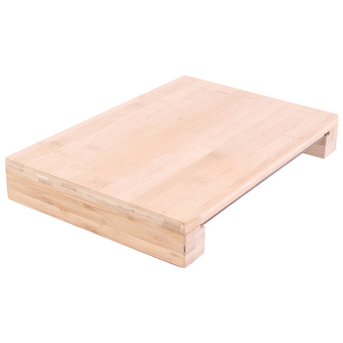 Cook Concept Planche à découper en bambou avec tiroir en acier inoxydable