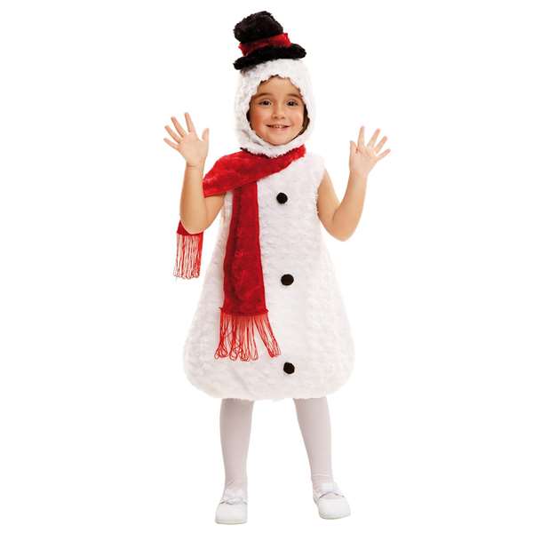 My Other Me - Déguisement costume de bonhomme de neige en peluche - Taille 3-4 ans - Langues : espagnol, anglais, français, italien, portugais, allemand