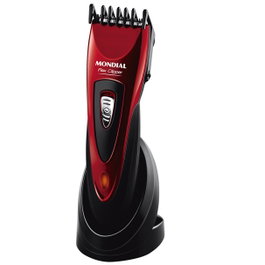 Mondial CR-04 Tondeuse à Cheveux Rechargeable 6 Accessoires 2 Guides Lames Acier Inoxydable