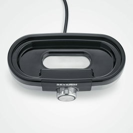 Severin EK 3163 Cuiseur à œufs, 3 œufs, Acier inoxydable brossé/Noir