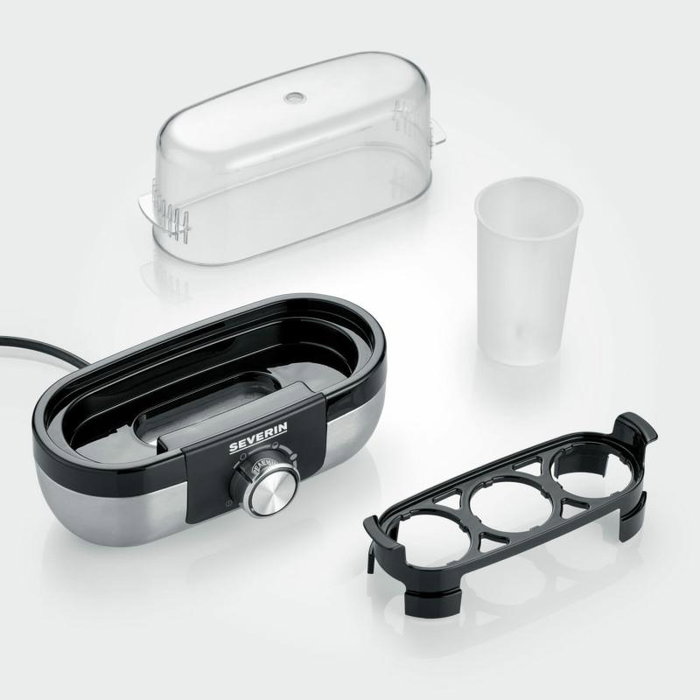 Severin Cuiseur a oeufs 3 oeufs acier inoxydable noir EK 3163