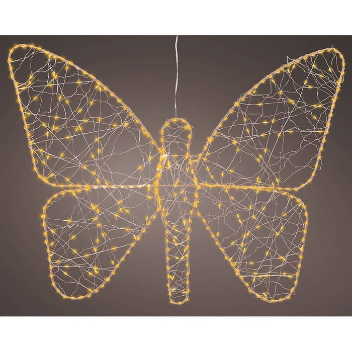 Lumineo Décoration lumineuse Doré Métal Papillon 43 x 58 cm Lumineo Décoration lumineuse Doré Métal Papillon 43 x 58 cm