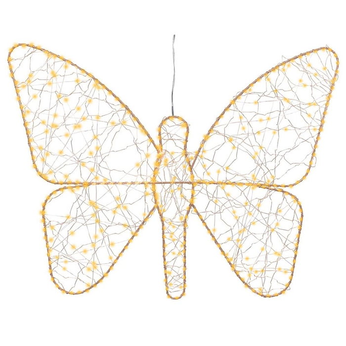 Lumineo Décoration lumineuse Doré Métal Papillon 43 x 58 cm Lumineo Décoration lumineuse Doré Métal Papillon 43 x 58 cm