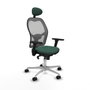 Piqueras y Crespo Chaise de Bureau avec Appui-tête 3D086N1 Vert