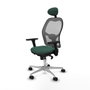 Piqueras y Crespo Chaise de Bureau avec Appui-tête 3D086N1 Vert