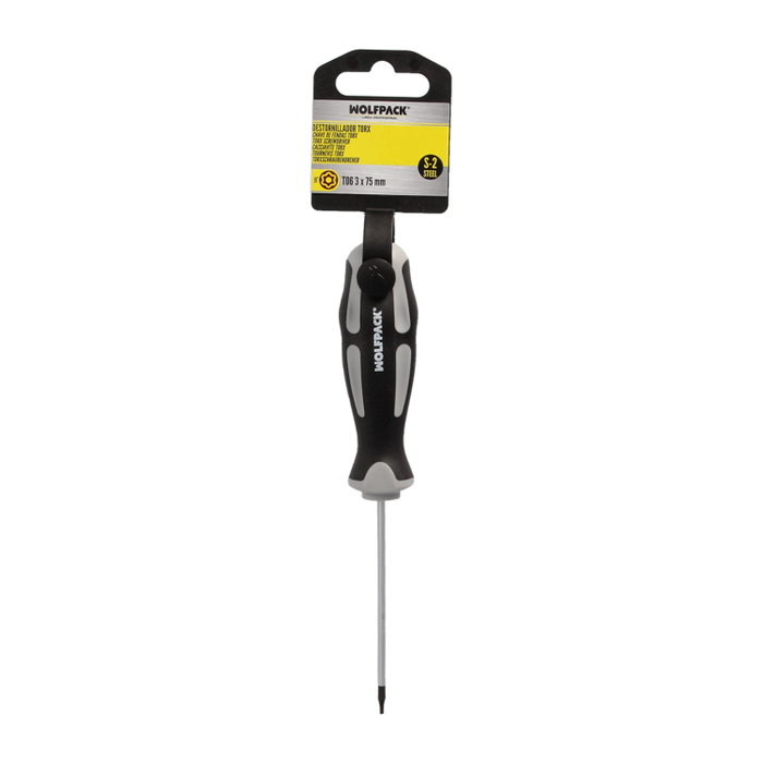 WOLFPACK LINEA PROFESIONAL Tournevis Torx T06 en acier S2 WOLFPACK LINEA PROFESIONAL Tournevis Torx T06 en acier S2