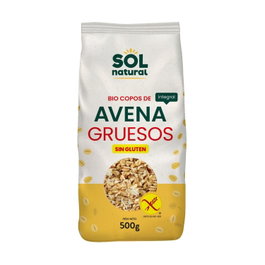 Sol Natural Flocons d'avoine intégrale épais Bio sans gluten