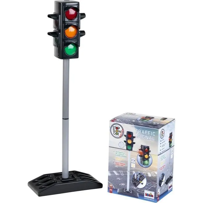 KLEIN Feu Tricolore Electronique avec Fonctionnement Manuel et Automatique - Jouet Educatif Signalisation 2990