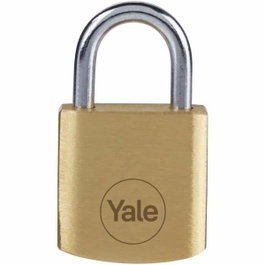 Yale Lot de 4 Cadenas en Laiton 20mm avec Anse en Acier et 3 Clés