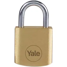Yale Cadenas Laiton Y110B/20/111/4 - Lot de 4 Cadenas avec Anse en Acier S'entrouvrant 20 mm - Livré avec 3 Clés