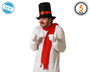 Déguisement Muñeco De Nieve avec Chapeau, Écharpe, Nez et Boutons - Costume pour Bonhomme de Neige pour Spectacles et Fêtes de Noël
