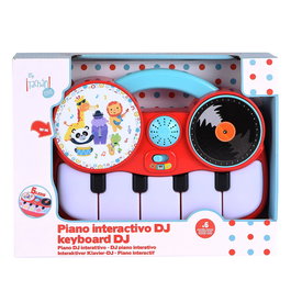 Tachan Piano Électronique Interactif LML9870 de DJ pour Enfants avec Table de Mixage - 9 Touches, 6 Sons, 5 Lumières Disco - Jouet Musical (6 Mois et Plus)