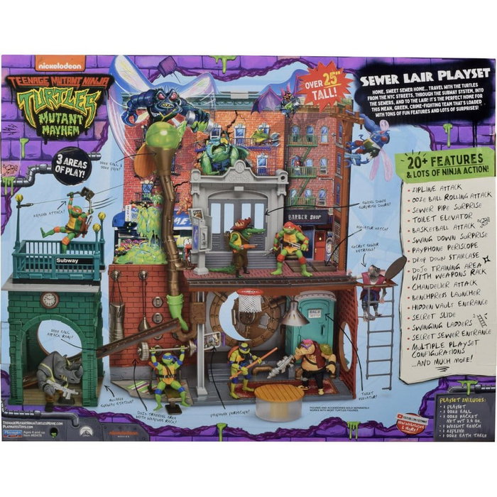 Playmates Ninja Turtles: Teenage Years playset Sewer Lair New Version Playmates Ninja Turtles: Teenage Years playset Sewer Lair New Version